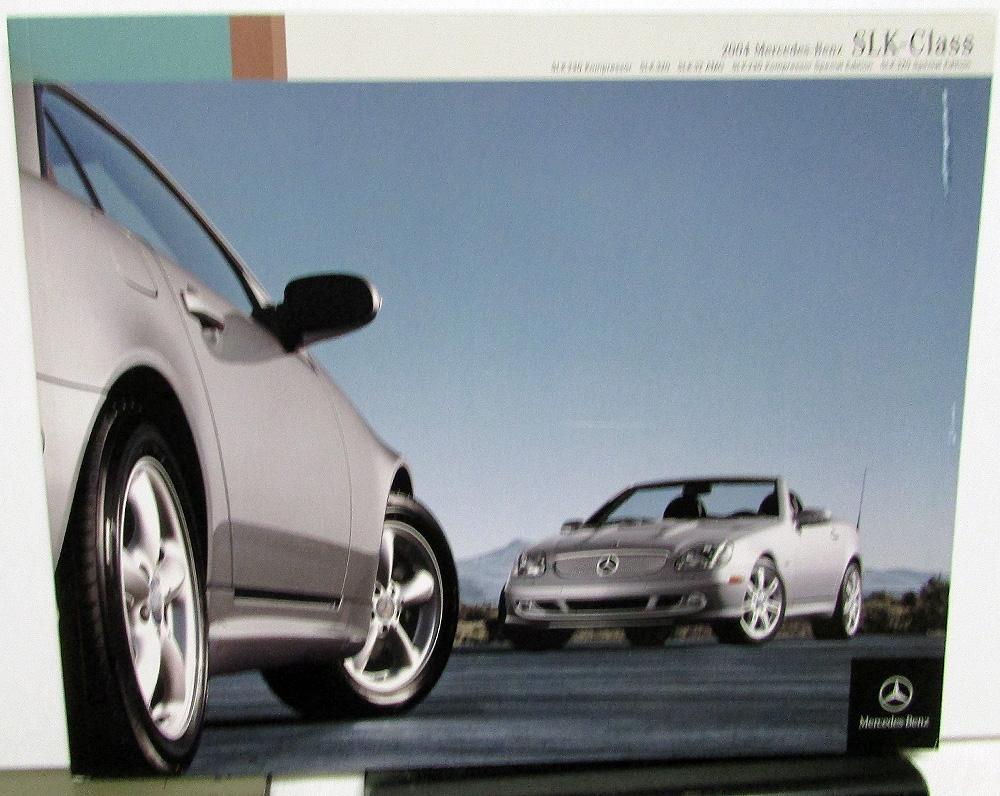 2004 Mercedes-Benz SLK Class Dealer Prestige Sales Brochure SLK230 320 32 AMG