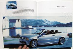 2003 BMW Foreign Dealer French Text Brochure Full Line 316 318 520 735 X5 M3