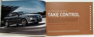 2007 Vauxhall Vectra and Signum Sales Brochure - Edition 2 - UK Market