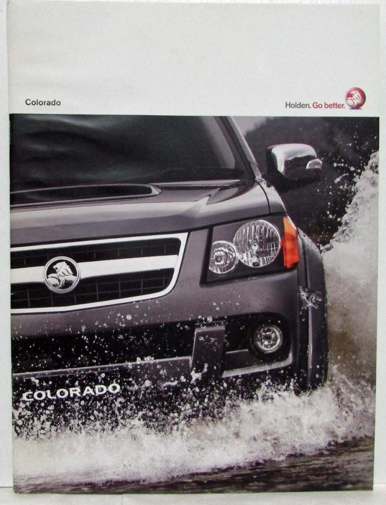 2008-2009 Holden Colorado Pickup Sales Brochure - Australian Market