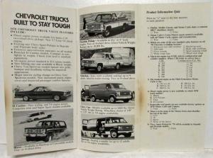 1978 Chevrolet See Whats New Today Dealer Only Salesman Info Brochure Corvette