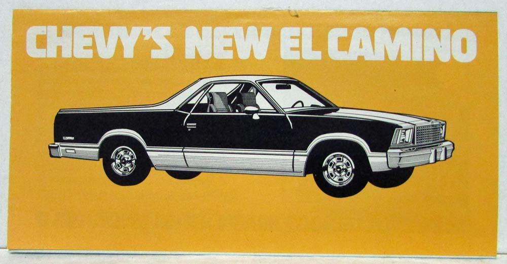 1978 Chevrolet El Camino Mini Sales Folder