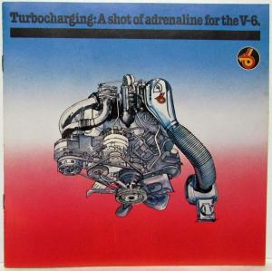 1983 Buick Turbocharging V6 Shot of Adrenaline Sales Brochure - Riviera Regal