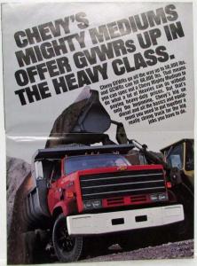 1982 Chevrolet Big Trucks Avoid Big Prices Sales Folder