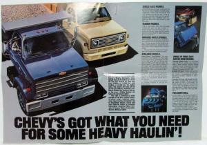 1982 Chevrolet Big Trucks Avoid Big Prices Sales Folder