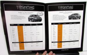 2000 Pontiac Dealer Shoppers Guide Model Comparisons Firebird Grand Am Prix