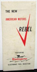 1957 American Motors Rebel Brochure With Bendix Electrojector Fuel Injection AMC