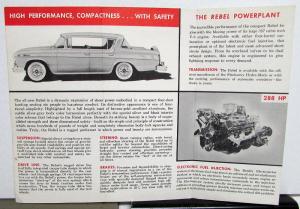 1957 American Motors Rebel Brochure With Bendix Electrojector Fuel Injection AMC