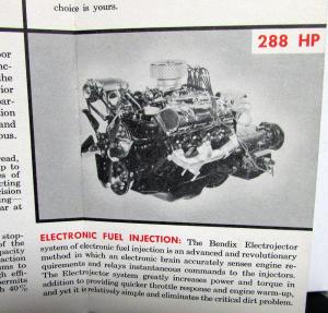1957 American Motors Rebel Brochure With Bendix Electrojector Fuel Injection AMC