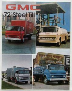 1978 GMC 72 Inch Steel Tilt Truck Series TE-6000 & TE-6500 Sales Folder Original