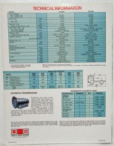 1978 GMC 72 Inch Steel Tilt Truck Series TE-6000 & TE-6500 Sales Folder Original