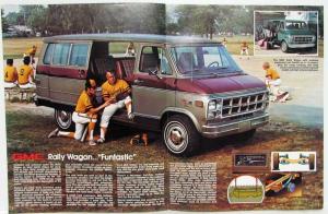 1978 GMC Rally Wagons Van G -1500 -2500 - 3500 Truck Sales Brochure Original