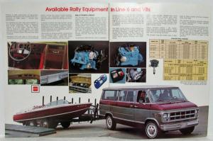 1978 GMC Rally Wagons Van G -1500 -2500 - 3500 Truck Sales Brochure Original