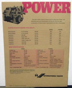 1973 International IH Trucks Dealer Fleetstar 2070A Series H/D Sales Brochure