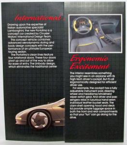 1987 Chrysler Portofino 89 Dodge Viper GTS Coupe Concept Auto Show Sales Folders