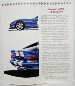 1987 Chrysler Portofino 89 Dodge Viper GTS Coupe Concept Auto Show Sales Folders