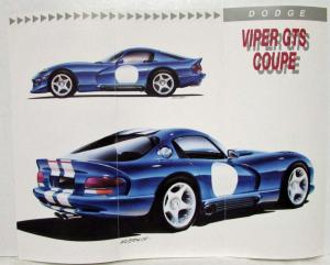 1987 Chrysler Portofino 89 Dodge Viper GTS Coupe Concept Auto Show Sales Folders