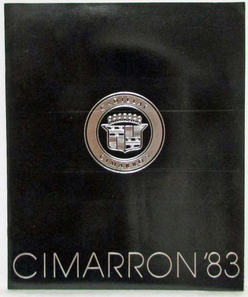 1983 Cadillac Cimarron Sales Brochure Original