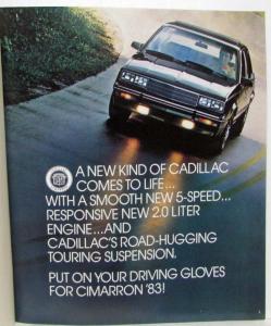 1983 Cadillac Cimarron Sales Brochure Original