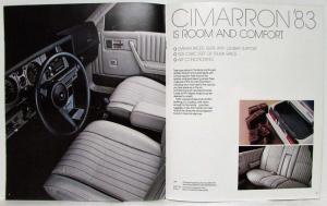 1983 Cadillac Cimarron Sales Brochure Original