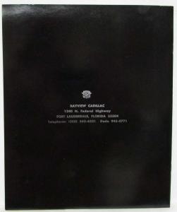 1983 Cadillac Cimarron Sales Brochure Original