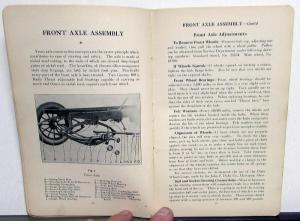 1925 Franklin Automotive Series Nine Instruction Book Owners Manual