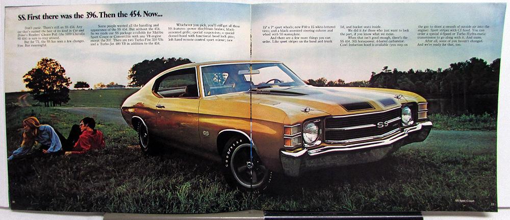1971 Chevelle SS Sales Brochure – Original Factory Literature