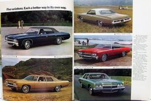 1972 Chevrolet Caprice Impala Sport Bel Air Sales Brochure Original