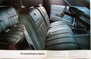 1972 Chevrolet Caprice Impala Sport Bel Air Sales Brochure Original