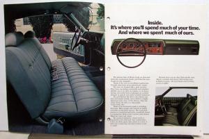 1972 Chevrolet Monte Carlo Color Sales Brochure Original