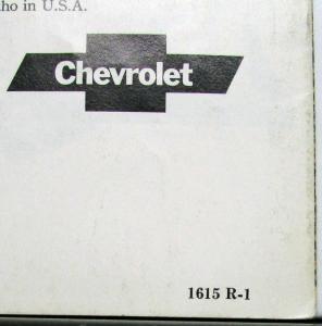 1972 Chevrolet Malibu Chevelle Heavy Chevy SS REVISED Sales Brochure Original