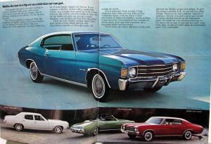 1972 Chevrolet Malibu Chevelle Heavy Chevy SS REVISED Sales Brochure Original