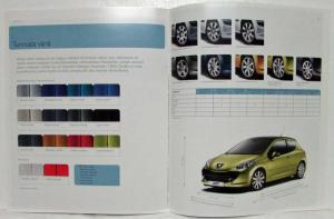 2008 Peugeot 207 and 308 Sales Brochures Collection Set of 3 - Finnish