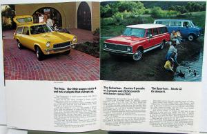 1972 Chevrolet Wagons Chevelle Vega Suburban Sportvan REVISED Sales Brochure