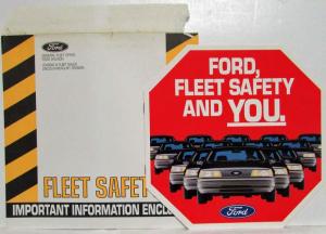 1991-1992 Ford Fleet Safety and You Brochure