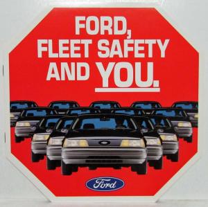 1991-1992 Ford Fleet Safety and You Brochure