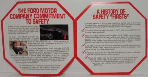 1991-1992 Ford Fleet Safety and You Brochure