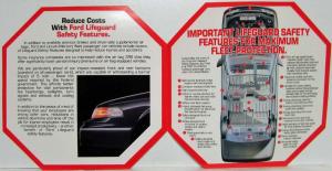 1991-1992 Ford Fleet Safety and You Brochure
