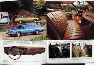 1973 Chevrolet Wagons Chevelle Vega Suburban Blazer Sportvan REV Sales Brochure