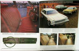 1973 Chevrolet Wagons Chevelle Vega Suburban Blazer Sportvan REV Sales Brochure