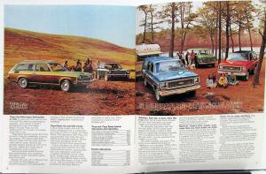 1973 Chevrolet Wagons Chevelle Vega Suburban Blazer Sportvan REV Sales Brochure