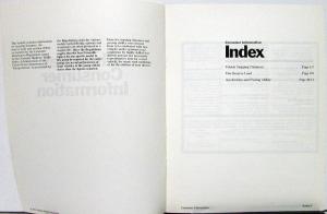 1974 Chevrolet GM Consumer Info Cars Stopping Tire Loads & Passing Abilitiy