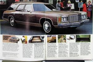 1974 Chevrolet Wagons Chevelle Vega Suburban Blazer Sportvan REV Sales Brochure