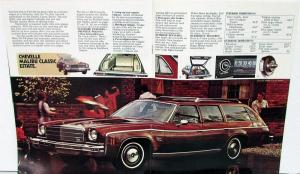 1974 Chevrolet Wagons Chevelle Vega Suburban Blazer Sportvan REV Sales Brochure