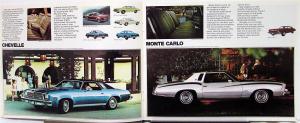 1974 Chevy Full Line REV Sale Brochure Monte Carlo Wagon Nova Vega Camaro Vet Tr
