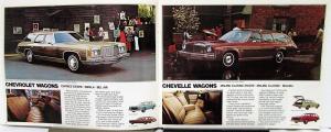 1974 Chevy Full Line REV Sale Brochure Monte Carlo Wagon Nova Vega Camaro Vet Tr