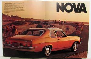 1974 Chevrolet Nova Custom SS Sedan Coupe Sales Brochure Original