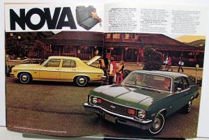 1974 Chevrolet Nova Custom SS Sedan Coupe Sales Brochure Original