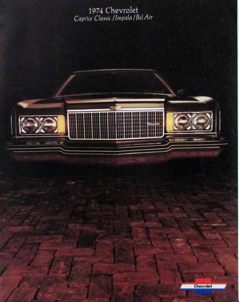 1974 Chevrolet Caprice Classic Impala Bel Air REVISED Sales Brochure Original
