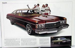 1974 Chevrolet Caprice Classic Impala Bel Air REVISED Sales Brochure Original